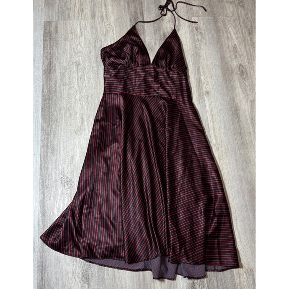 Alyn Paige Dresses & Skirts - Alyn Paige New York‎ Dress Women's Halter Neck Striped Fit & Flare Party